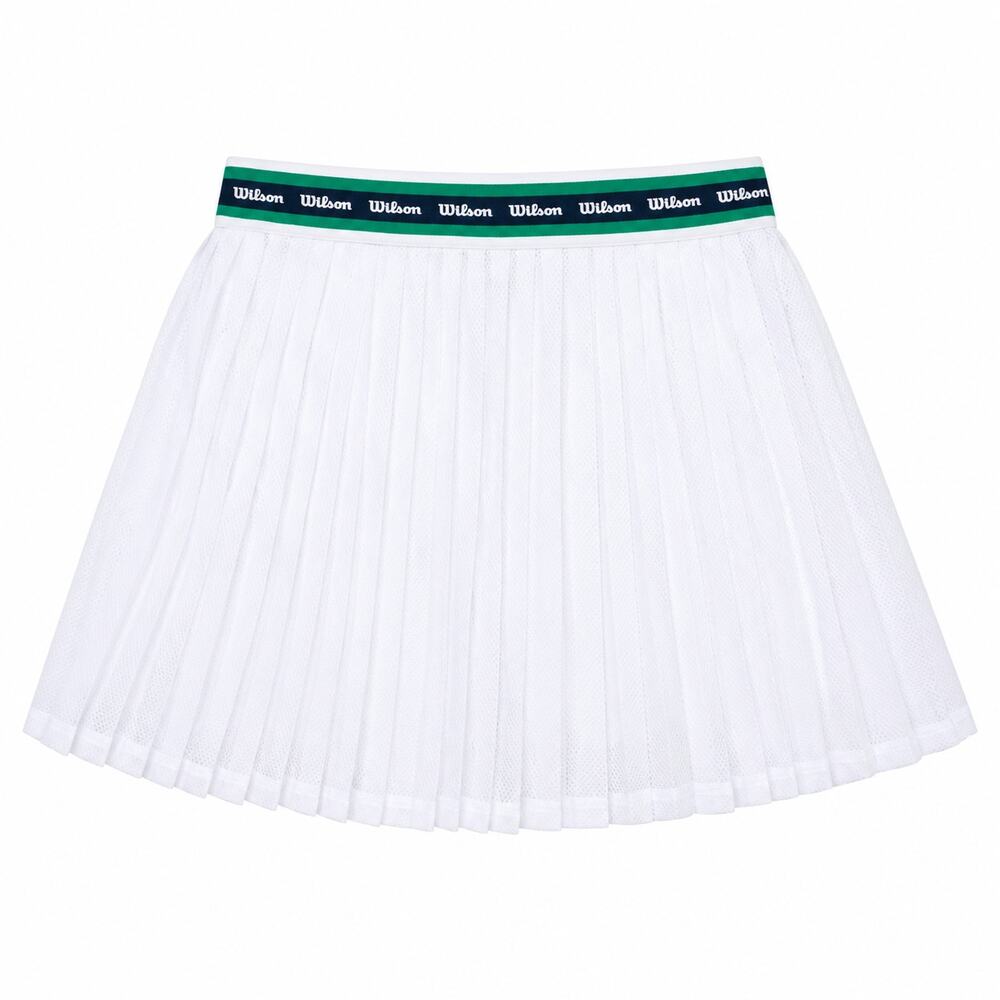 Wilson Girls Tennis Skort XL 14/16 White Pleated Athletic NWT